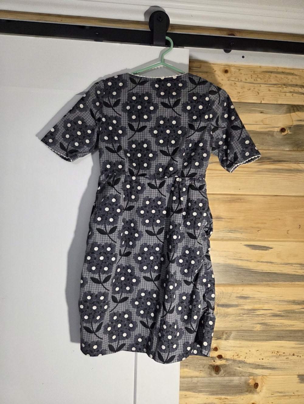 Orla Kiely Grey Floral Button Front Womens Dress size 2 - Picture 7 of 7